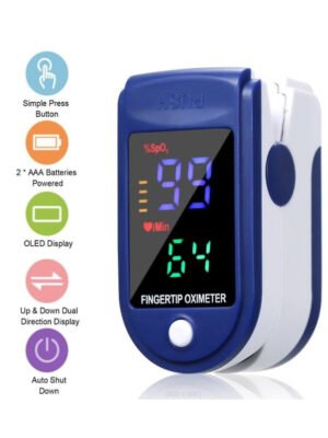 Finger Pulse Oximeter Blood Oxygen Heart Rate Monitor Pr Saturation Meter Shytmv